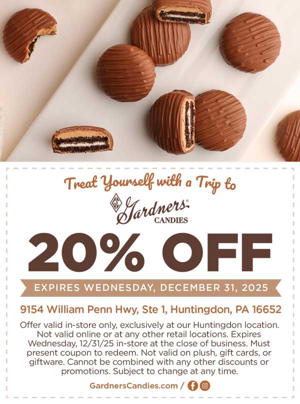 Gardners' Candies <center>Gardners' Candies | <b><a href="https://www.gardnerscandies.com" target="_blank" rel="noopener noreferrer">CLICK HERE to view the website</a></b></center>