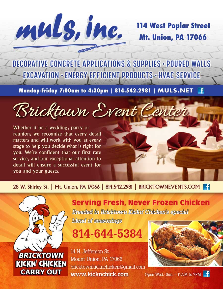 Muls, Inc. <center>Muls, Inc. | <b><a href="https://muls.net" target="_blank" rel="noopener noreferrer">CLICK HERE to view the website</a></b></center><center>Bricktown Event Center | <b><a href="https://www.bricktownevents.net/" target="_blank" rel="noopener noreferrer">CLICK HERE to view the website</a></b></center><center>Bricktown Kickn' Chicken | <b><a href="https://www.kicknchick.com"target="_blank" rel="noopener noreferrer">CLICK HERE to view the website</a></b></center>
