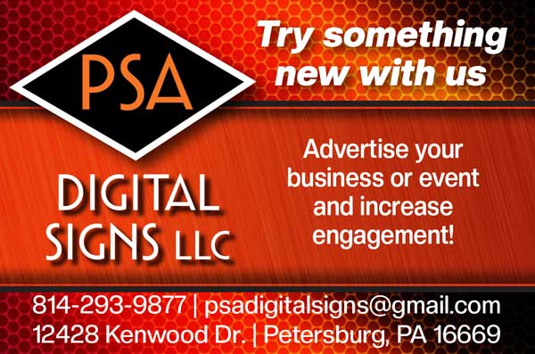 PSA Digital Signs <center>PSA Digital Signs | <b><a href="tel:814-293-9877">CLICK TO CALL 814-293-9877</a></b></center>