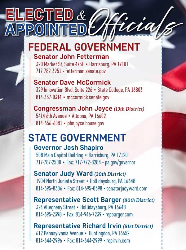 Huntingdon County Elected Officials Huntingdon County Elected Officials